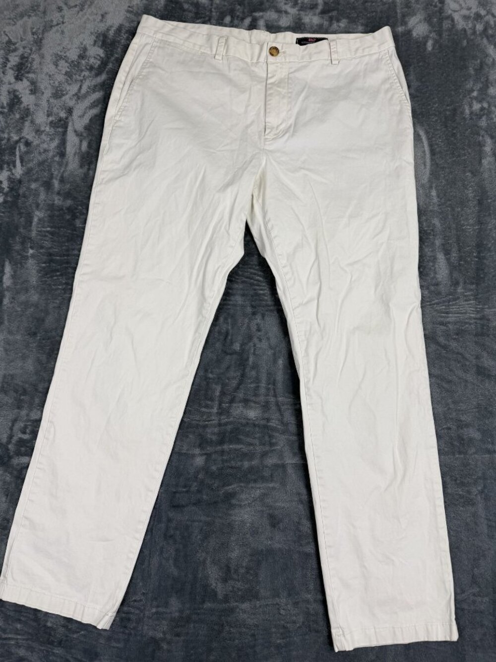 Vineyard Vines Mens White Cotton Chinos Pants Size 38x32